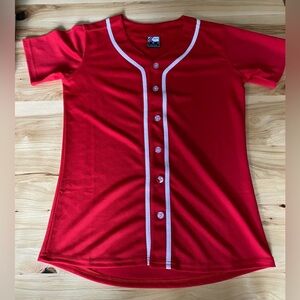 Molpe Athletic Apparel Red Baseball Jersey